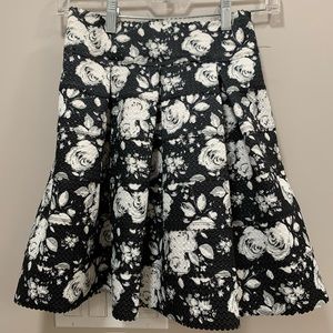 Flair floral skirt